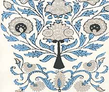 Home Couture - Kalamkari All Over - HP2015-08AWP - Celeste Gray Charcoal