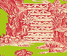 Quadrille - Paradise Garden - 301961W - Rose Chartruese