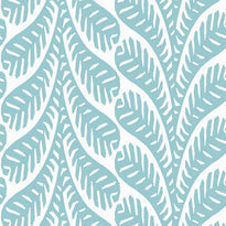 T20829 | Ginger, Eden Spa Blue - Thibaut Wallpaper