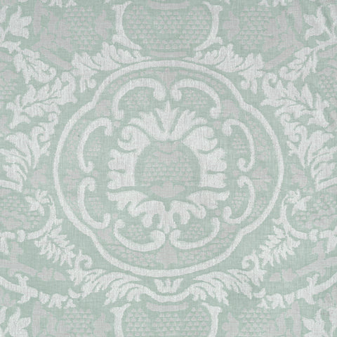 Earl Damask Robins Egg Fabric - W710839 - Thibaut Fabric