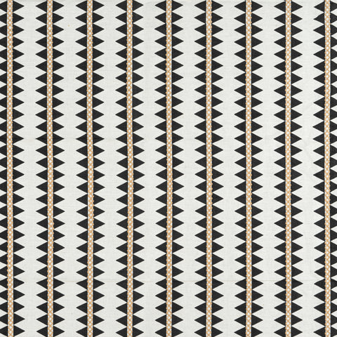 Reno Stripe Embroidery Black Fabric - W713240 - Thibaut Fabric