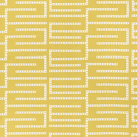 Architect Embroidery Harvest Gold Fabric - W713632 - Thibaut Fabric