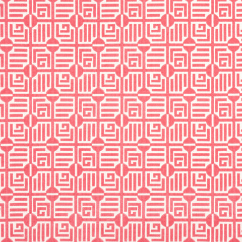 Labyrinth Velvet Coral Fabric - W713648 - Thibaut Fabric
