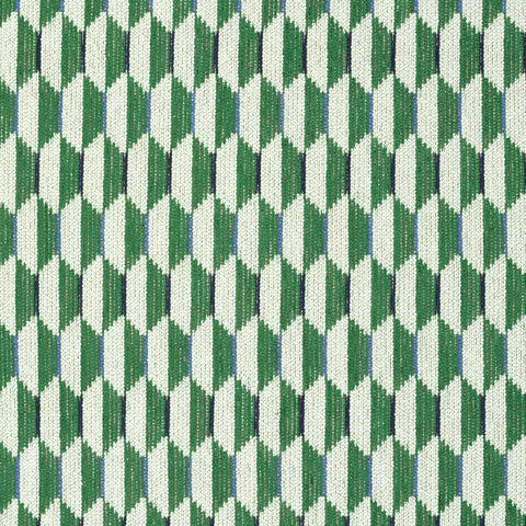 Optica Emerald Green Fabric - W73349 - Thibaut Fabric