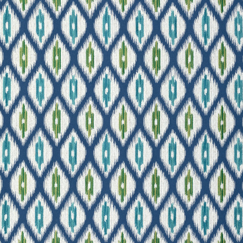 Rajah Marine Blue Fabric - W73361 - Thibaut Fabric