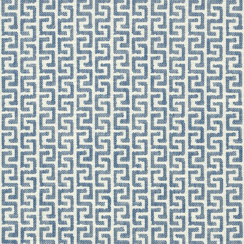 Merritt Indigo Fabric - W74246 - Thibaut Fabric
