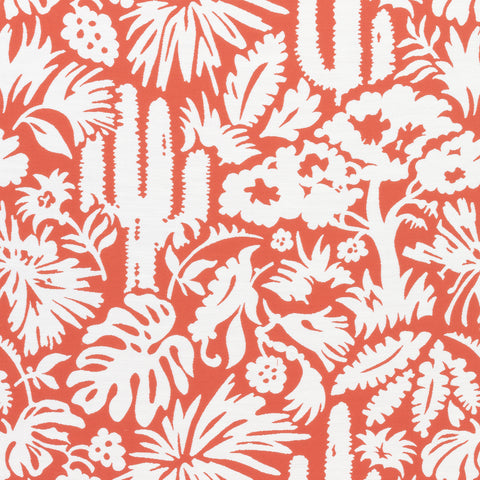 Botanica Coral Fabric - W74619 - Thibaut Fabric
