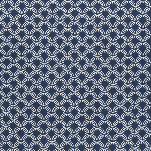 Maisie Navy Fabric - W74639 - Thibaut Fabric