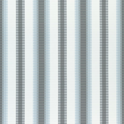 Samba Stripe Charcoal and Mineral Fabric - W74667 - Thibaut Fabric