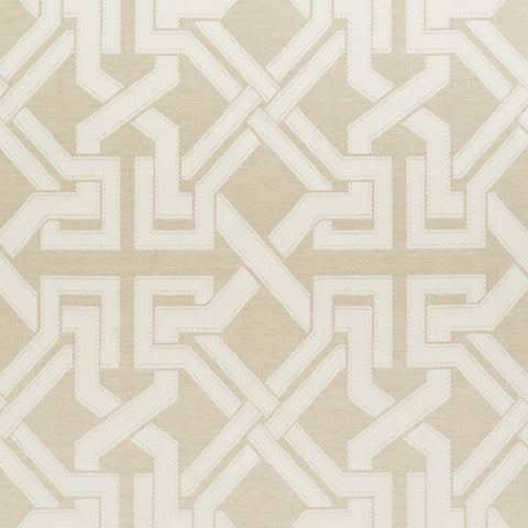 Benedetto Flax Fabric - W772579 - Thibaut Fabric