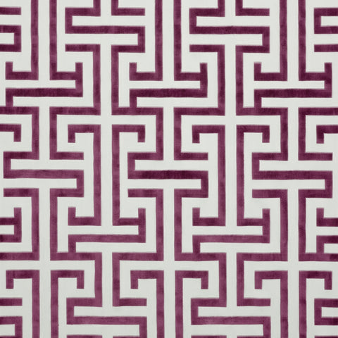 Ming Trail Eggplant Fabric - W775472 - Thibaut Fabric