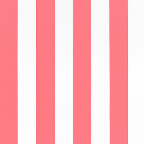 Cabana Stripe Coral Fabric - W81632 - Thibaut Fabric