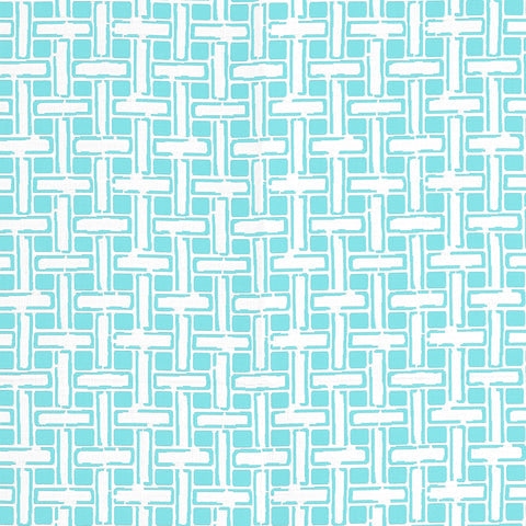 Panama Matelasse Aqua Fabric - W81641 - Thibaut Fabric