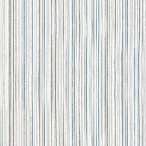 Ernie Stripe True Blue Fabric - W81944 - Thibaut Fabric