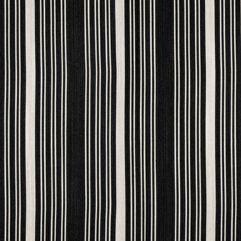Kaia Stripe Onyx Fabric - W8537 - Thibaut Fabric