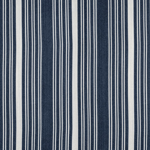 Kaia Stripe Navy Fabric - W8538 - Thibaut Fabric