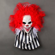 Halloween Horror Clown Wreath Door Hanging Garland Home Decor. glodeco