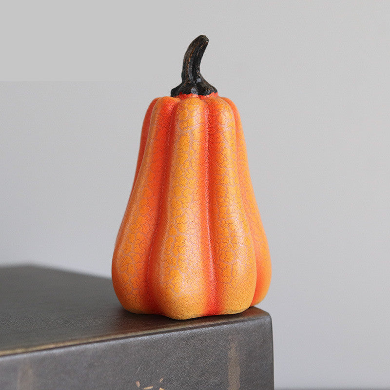 Halloween Pumpkin LED Lantern Resin Candle Lamp Home Decor. glodeco