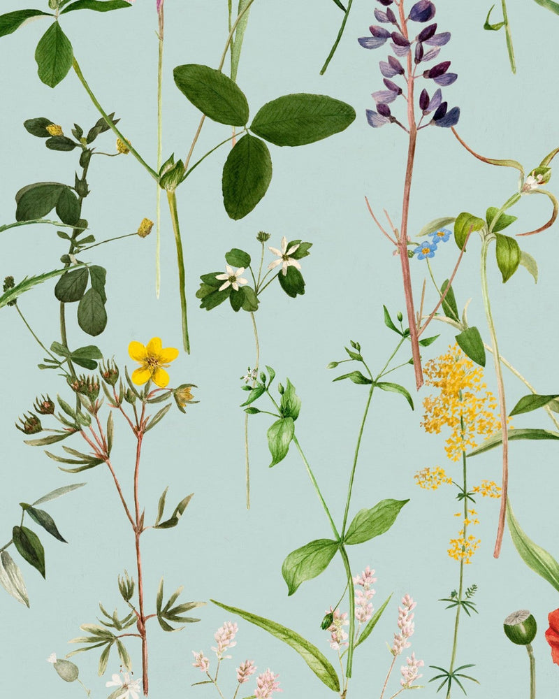 Mind The Gap - AQUAFLEUR Aquamarine Wallpaper - WP20174