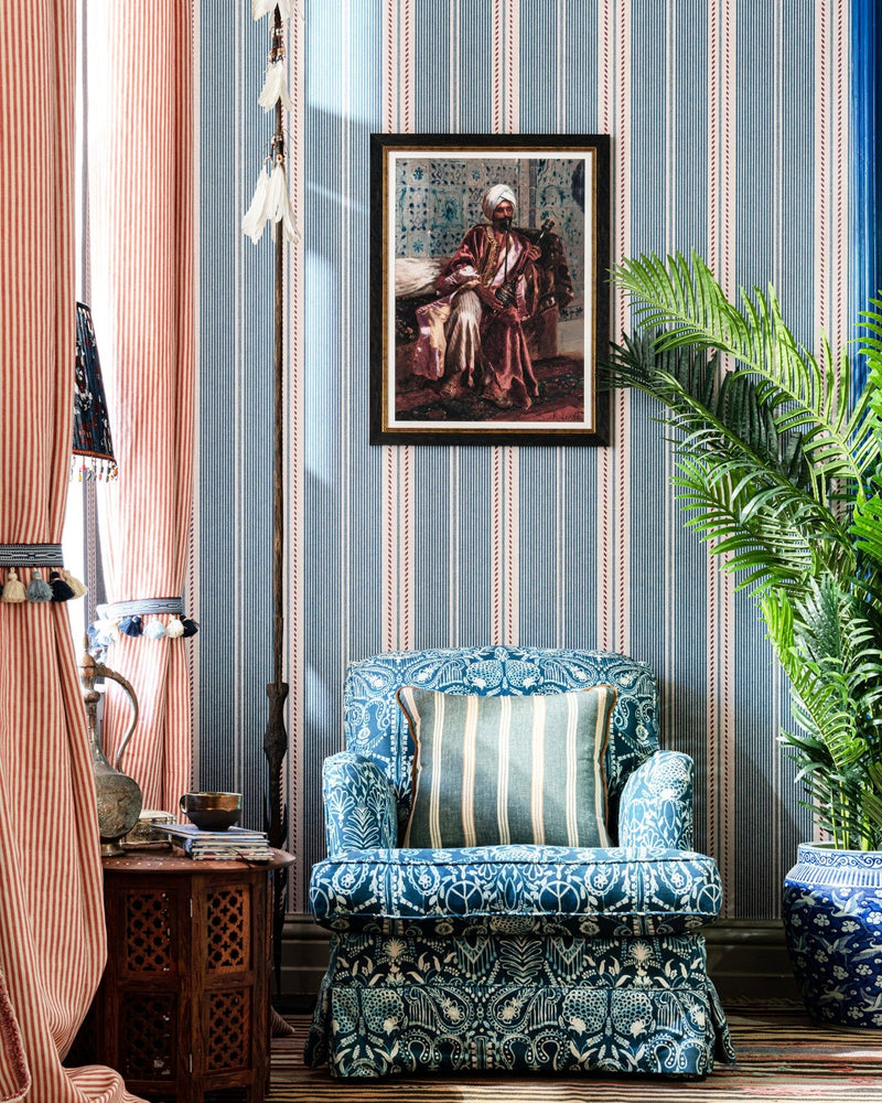 Mind The Gap - BERBER STRIPES Rouge Wallpaper - WP20756