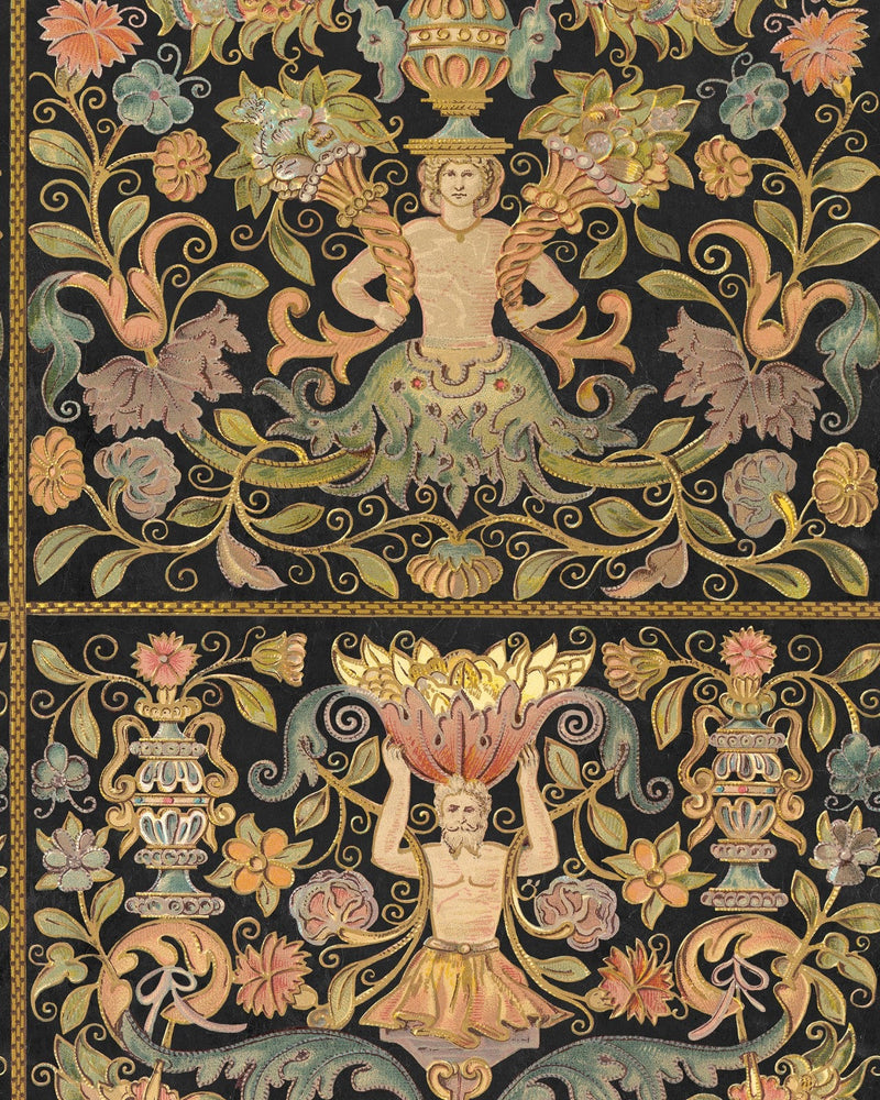 Mind The Gap - BROCADE Anthracite Wallpaper - WP20370