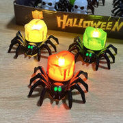 Halloween Pumpkin Spider Candle Light Props β Scary Party Decor glodeco
