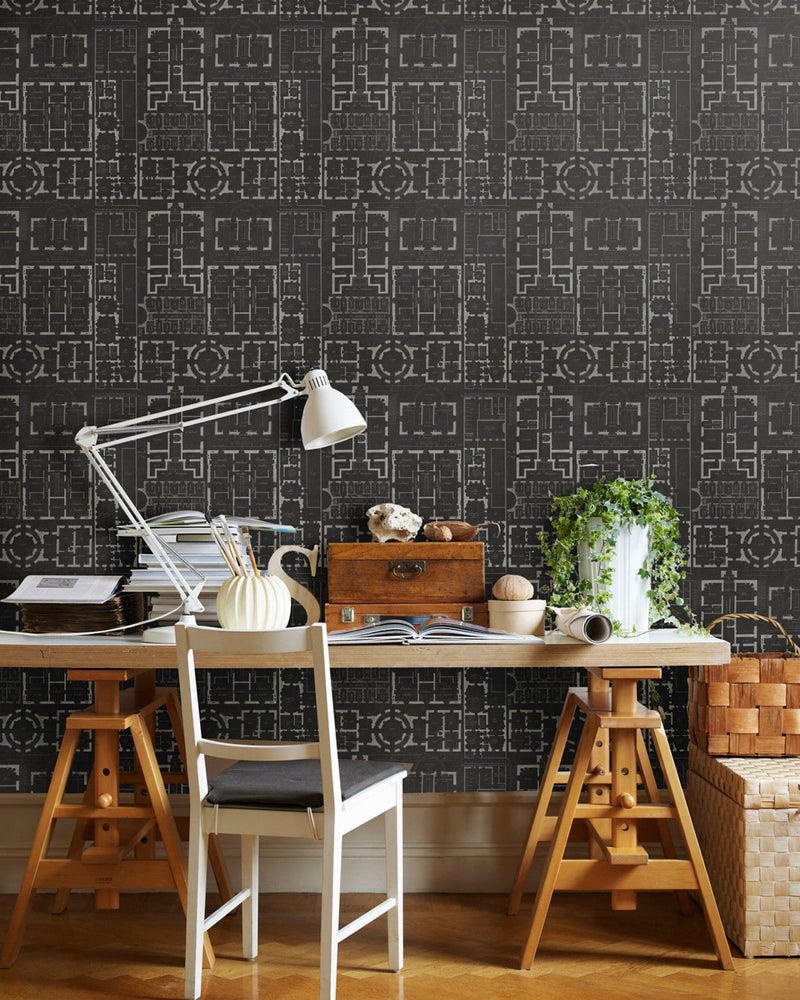 Mind The Gap - CHATEAU Anthracite Premium Wallpaper - WP20025