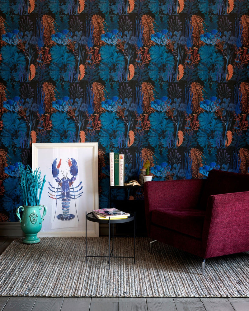 Mind The Gap - CORAL REEF Ultramarine Wallpaper - WP20298