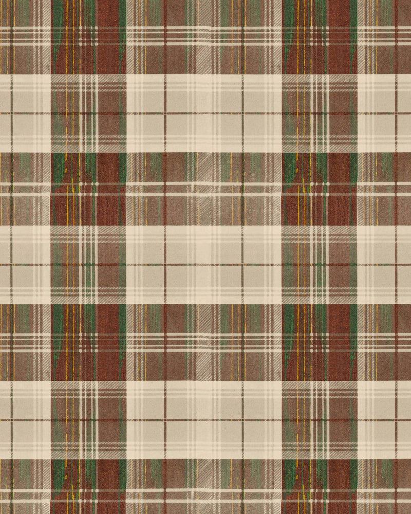 Mind The Gap - COUNTRYSIDE PLAID Leather Wallpaper - WP30012