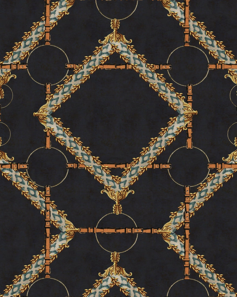 Mind The Gap - DECORATIVE HARNESS Anthracite Wallpaper - WP30107