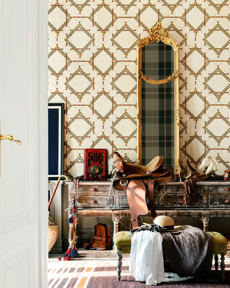 Mind The Gap - DECORATIVE HARNESS Taupe Wallpaper - WP30105