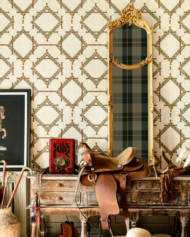 Mind The Gap - DECORATIVE HARNESS Taupe Wallpaper - WP30105