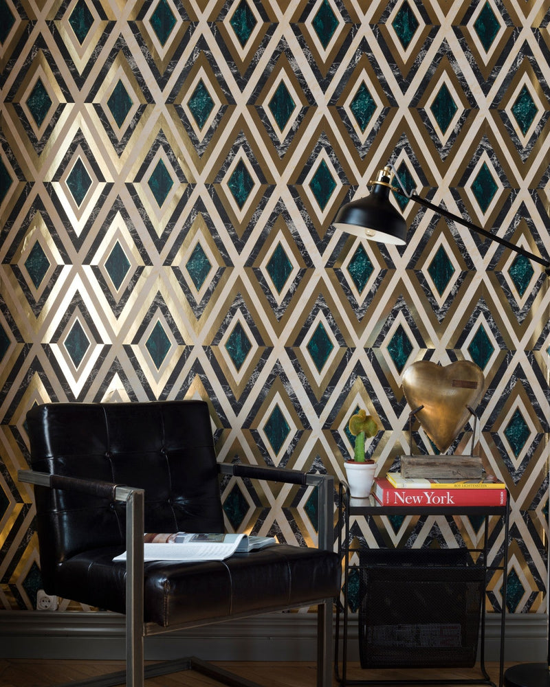 Mind The Gap - DIAMONDS in Copper Metallic edition Wallpaper - WP20291