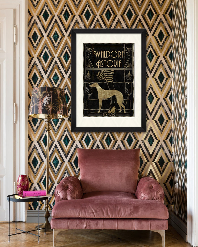 Mind The Gap - DIAMONDS in Brass Metallic edition Wallpaper - WP20292