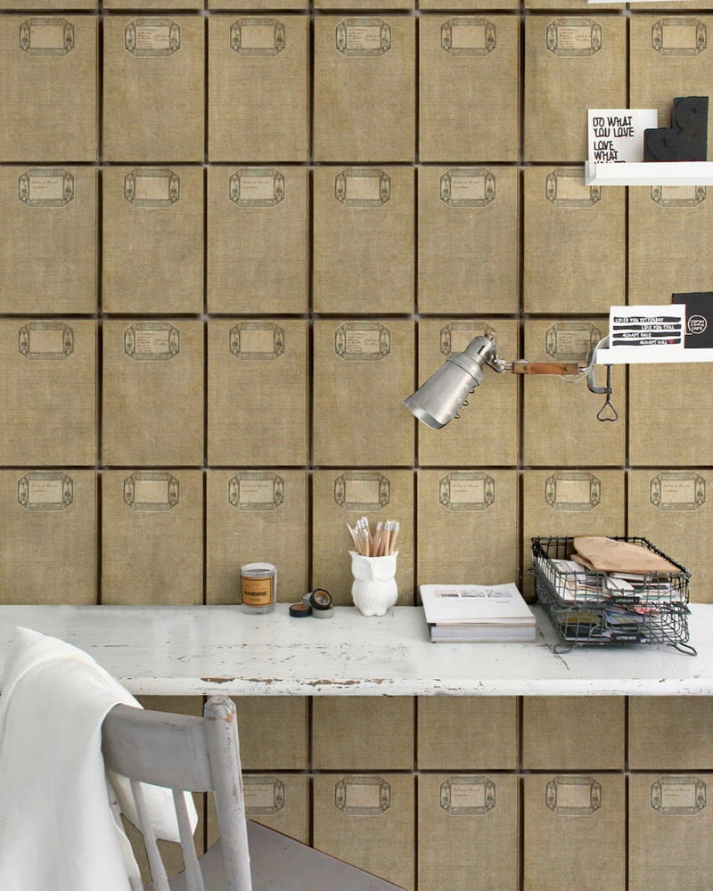 Mind The Gap - FABRIC COVERS ANTIQUE Premium Wallpaper - WP20099