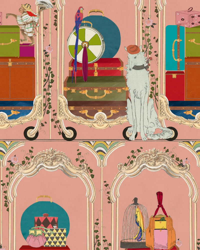 Mind The Gap - FANCY TRIP Dusty Pink Wallpaper - WP20777