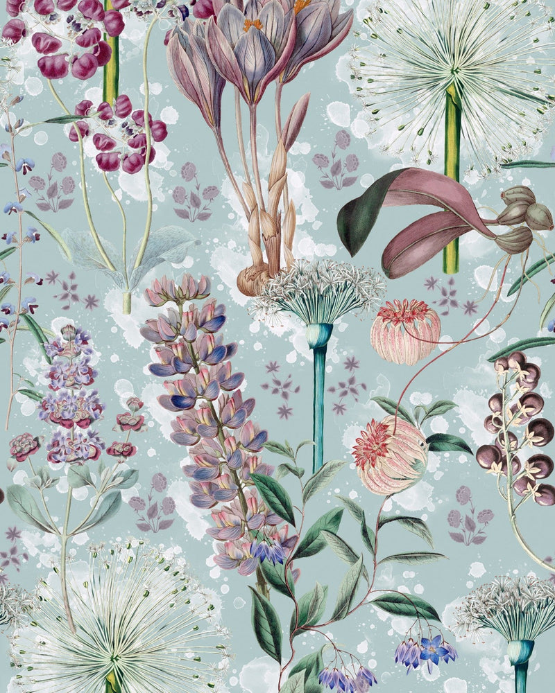 Mind The Gap - GARDEN OF EDEN Aquamarine Wallpaper - WP20325
