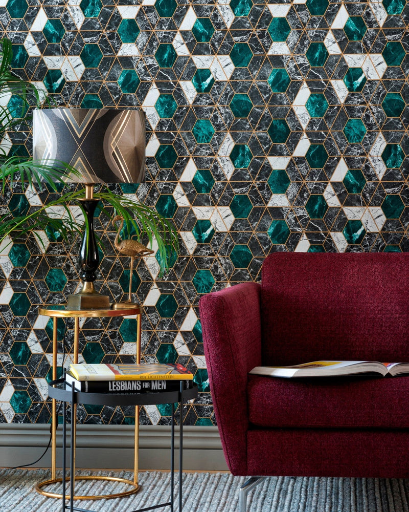 Mind The Gap - HEXA Onyx Metallic edition Wallpaper - WP20294