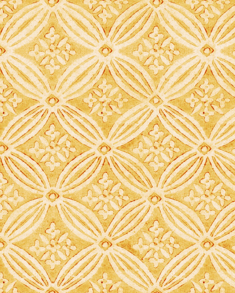 Mind The Gap - KALAMKARI Citrus Wallpaper - WP30117