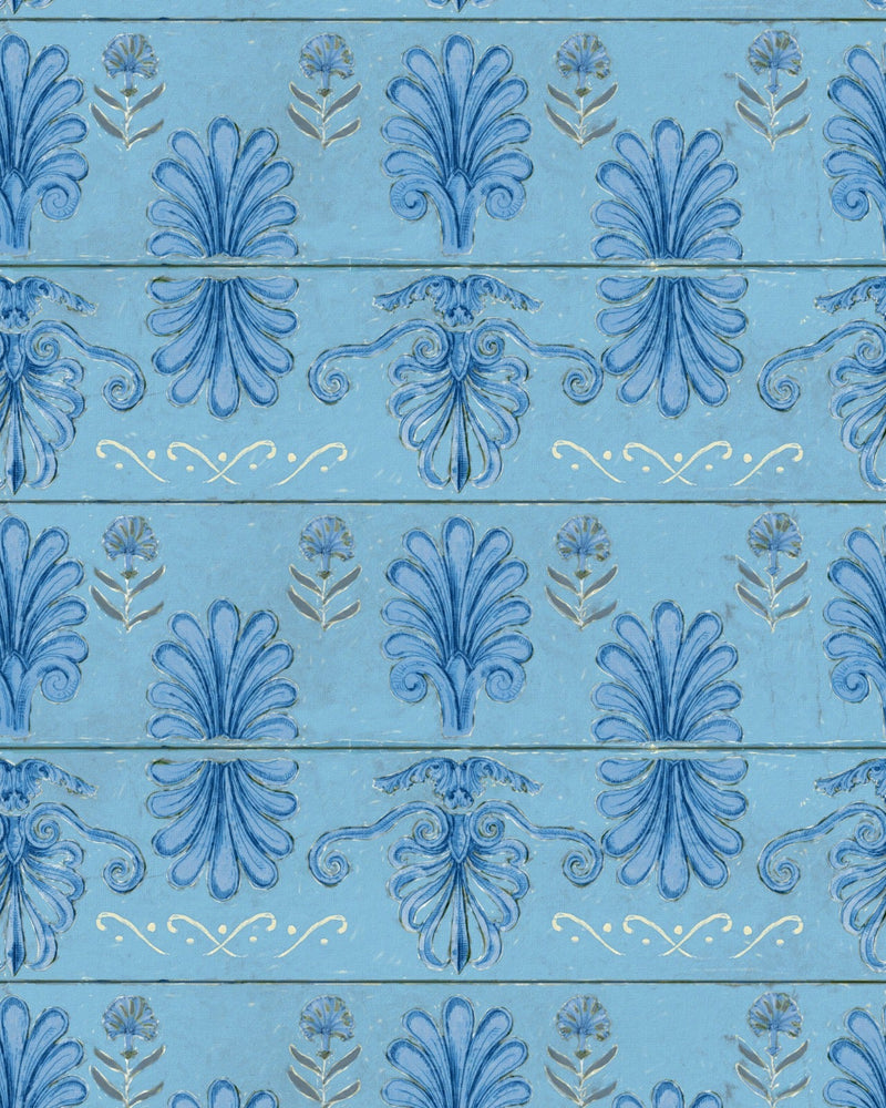Mind The Gap - MYKONOS VILLA MOTIF Azure Wallpaper - WP30041