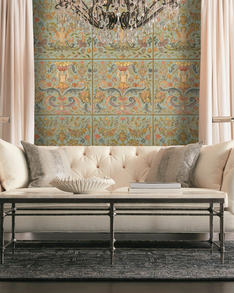 Mind The Gap - BROCADE Powder Wallpaper - WP20371