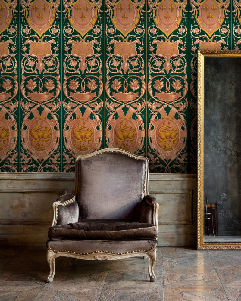 Mind The Gap - FONTAINEBLEAU Anthracite Wallpaper - WP20372