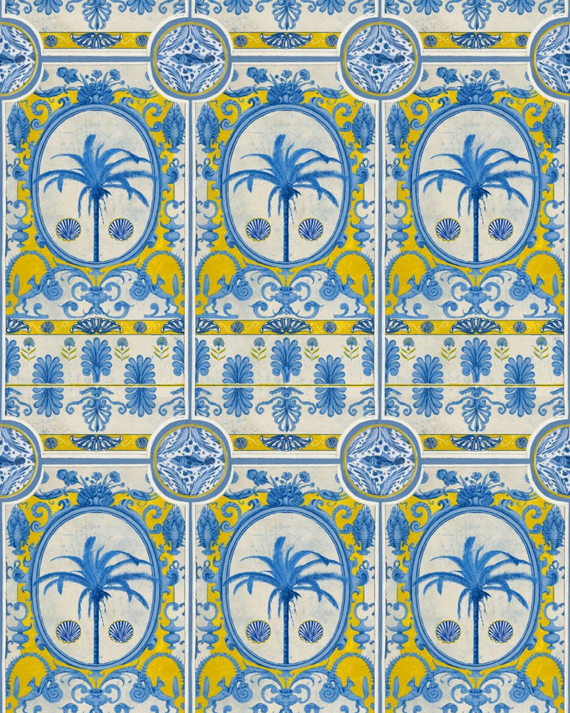 Mind The Gap - THE VILLA Mural Yellow Wallpaper - WP20575