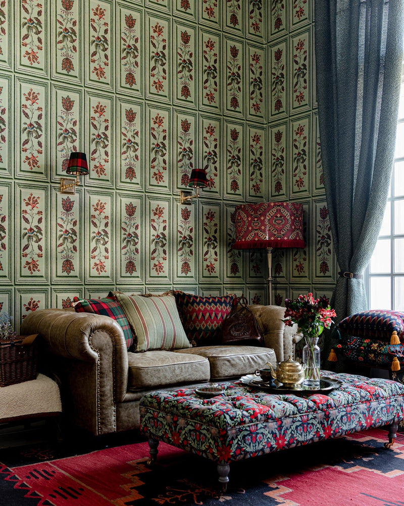 Mind The Gap - TYROLEAN PANEL Alpen Green Wallpaper - WP20699