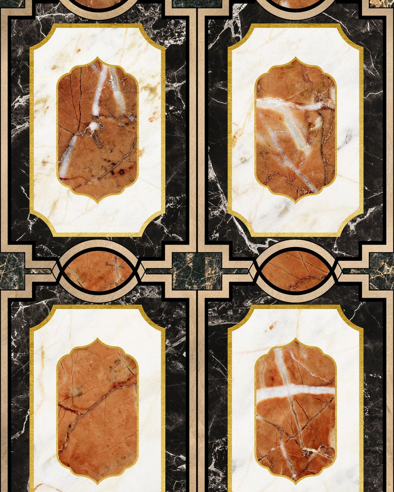 Mind The Gap - WALDORF Ochre Wallpaper - WP20357