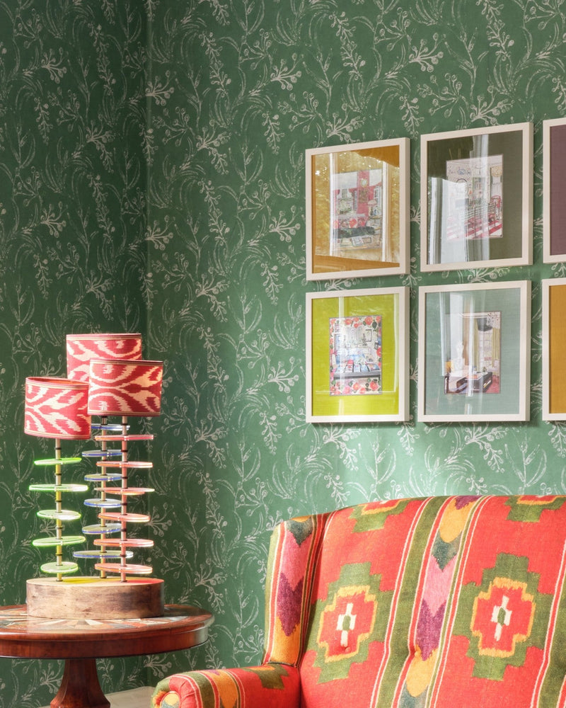 Mind The Gap - WALLFLOWER Raspberry Wallpaper - WP20823