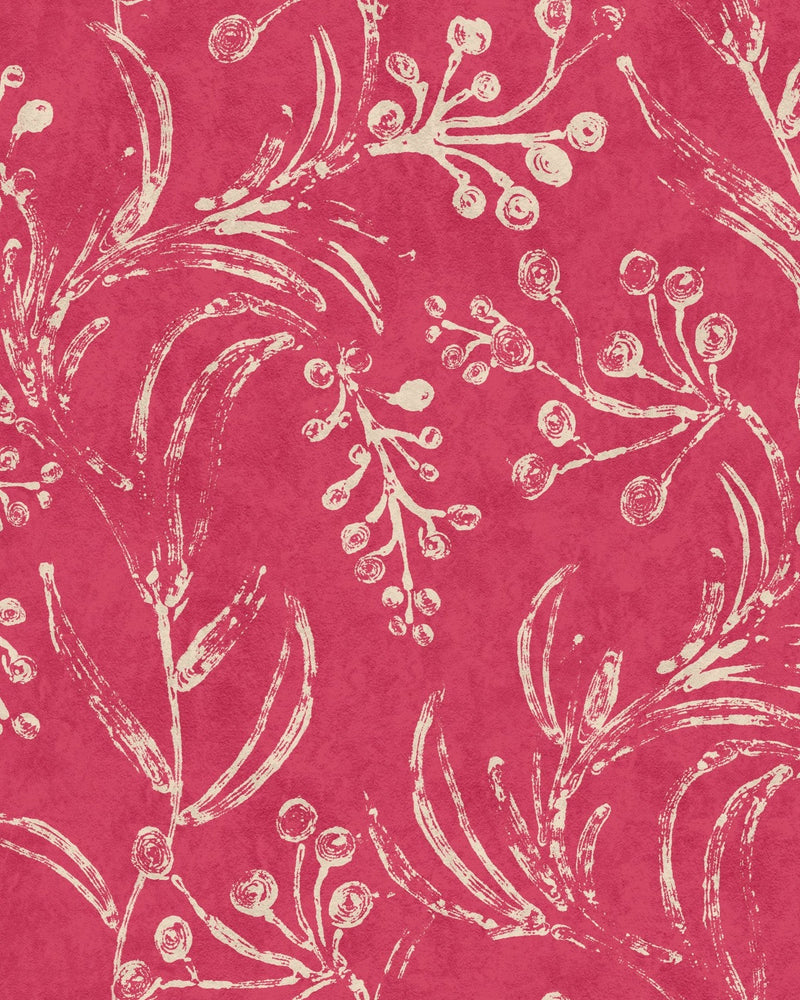 Mind The Gap - WALLFLOWER Raspberry Wallpaper - WP20823