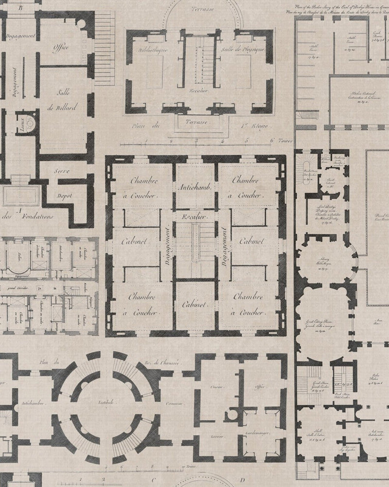 Mind The Gap - CHATEAU Taupe Premium Wallpaper - WP20024