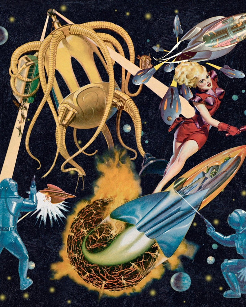 Mind The Gap - SCI-FI PULP Premium Wallpaper - WP20064