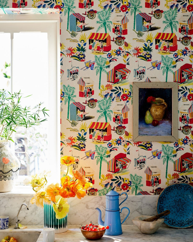 Mind The Gap - CARRETTO DEL CIBO Azzurro Wallpaper - WP20834